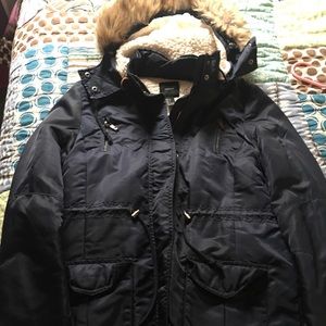 Forever 21 Navy puffy coat